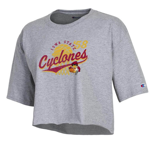 Champion Women's Basketball Cy Gray Crop Short Sleeve T-Shirt
